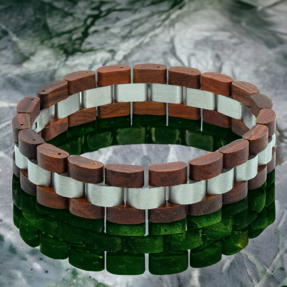 K2 Himalaya (Rood Sandelhout) - Houten armband
