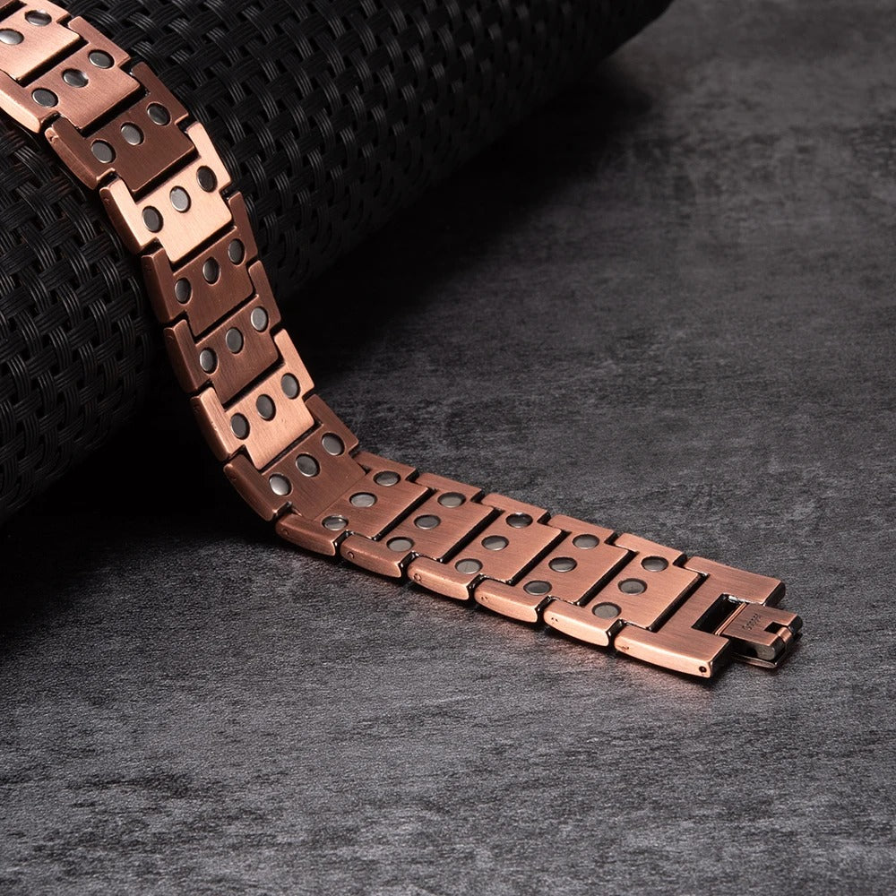 Maxi puur koperen Artritis Magneet Armband (3 magneet lagen)