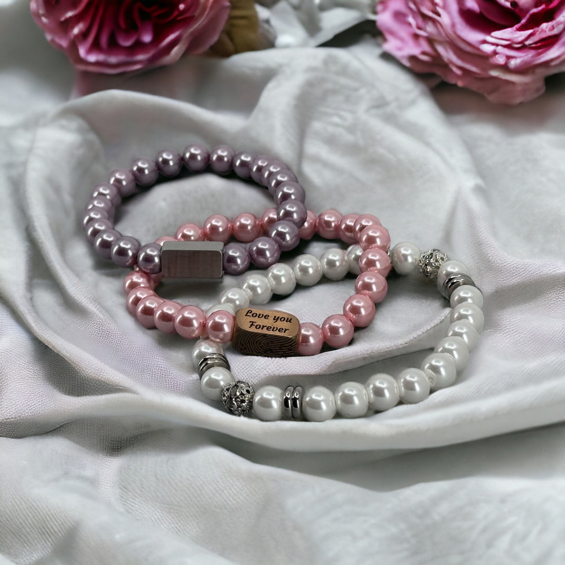 Paarse Schelp 🐚 parels Dames armband | 8mm kralen