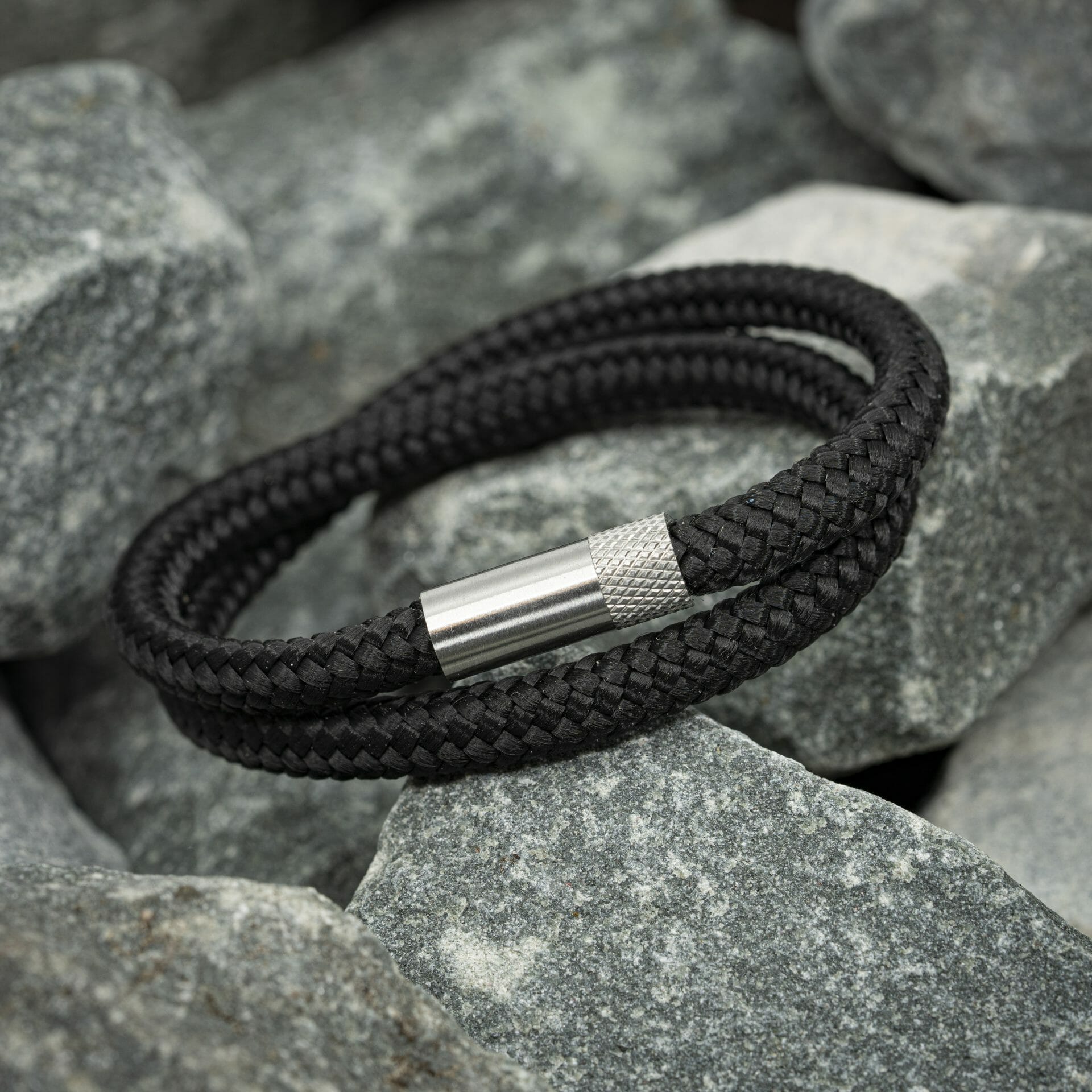 Elite armband - Zwart touw