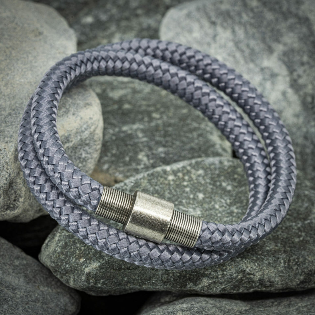 Vintage armband - Grijs touw