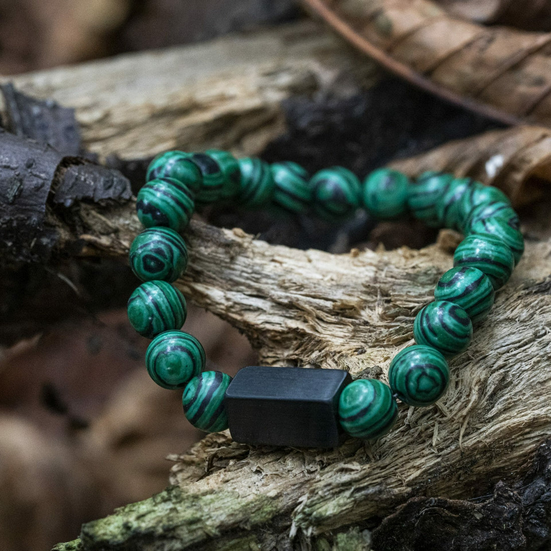 Malachiet Kristallen 'Stone of Change' - Kralen armband