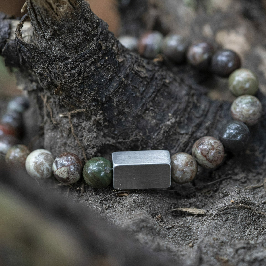 Neptunus 'Ocean Jasper' - Kralen armband