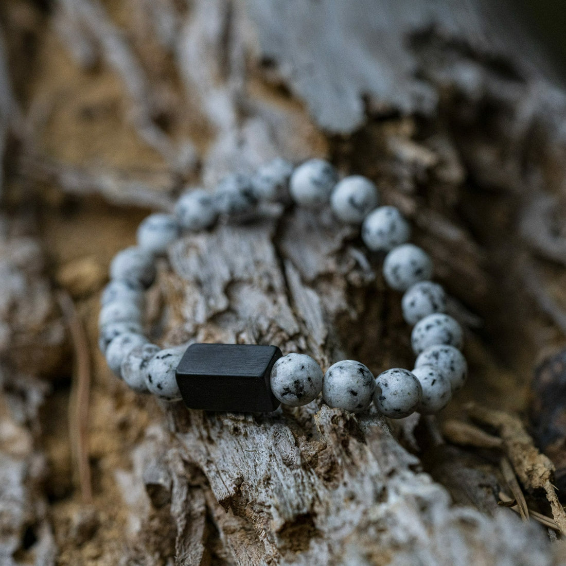 Dalmatiër White Spots - Kralen Armband