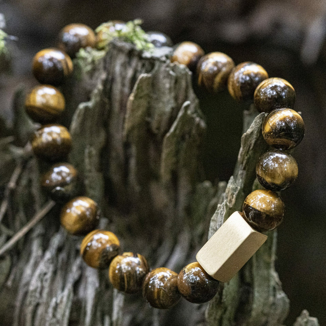 Tijger oog / Tiger Eye Armband - 10mm Kralen