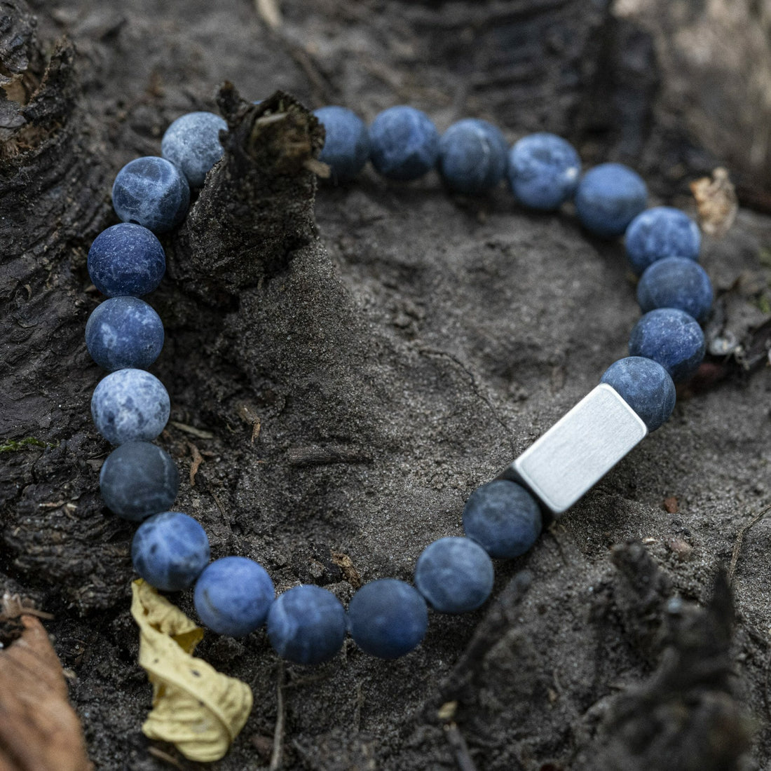 Bevroren Matte Sodaliet - Kralen Armband