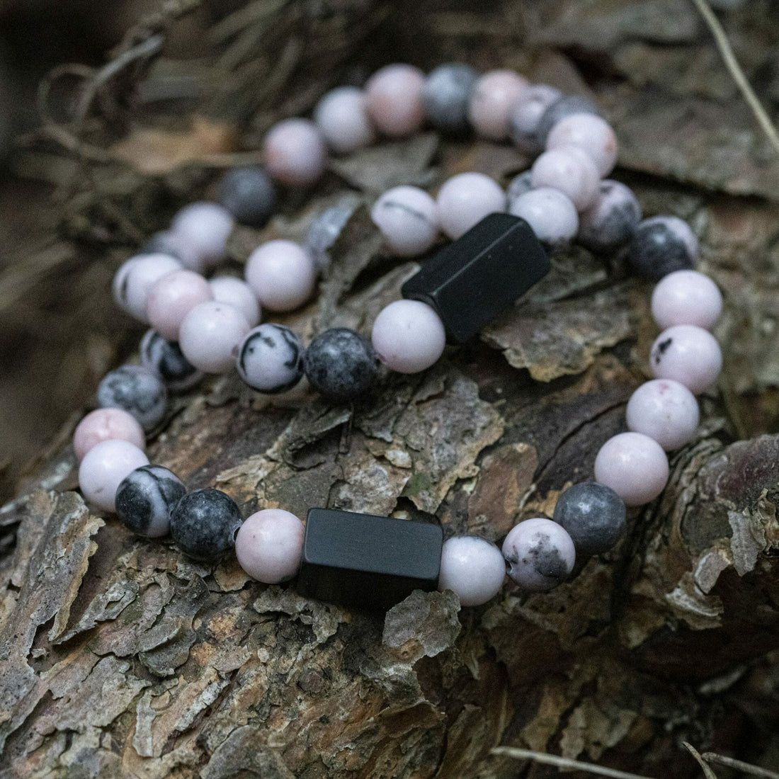 Witte & Roze Zebra - Kralen armband