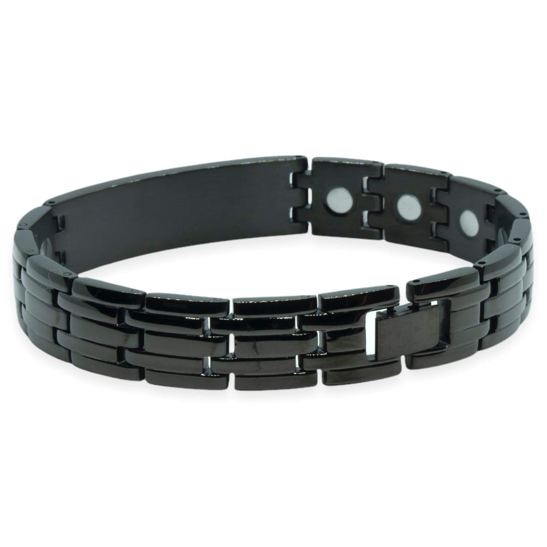 Magneet Armband - Lillestrøm zwart + eigen gravure