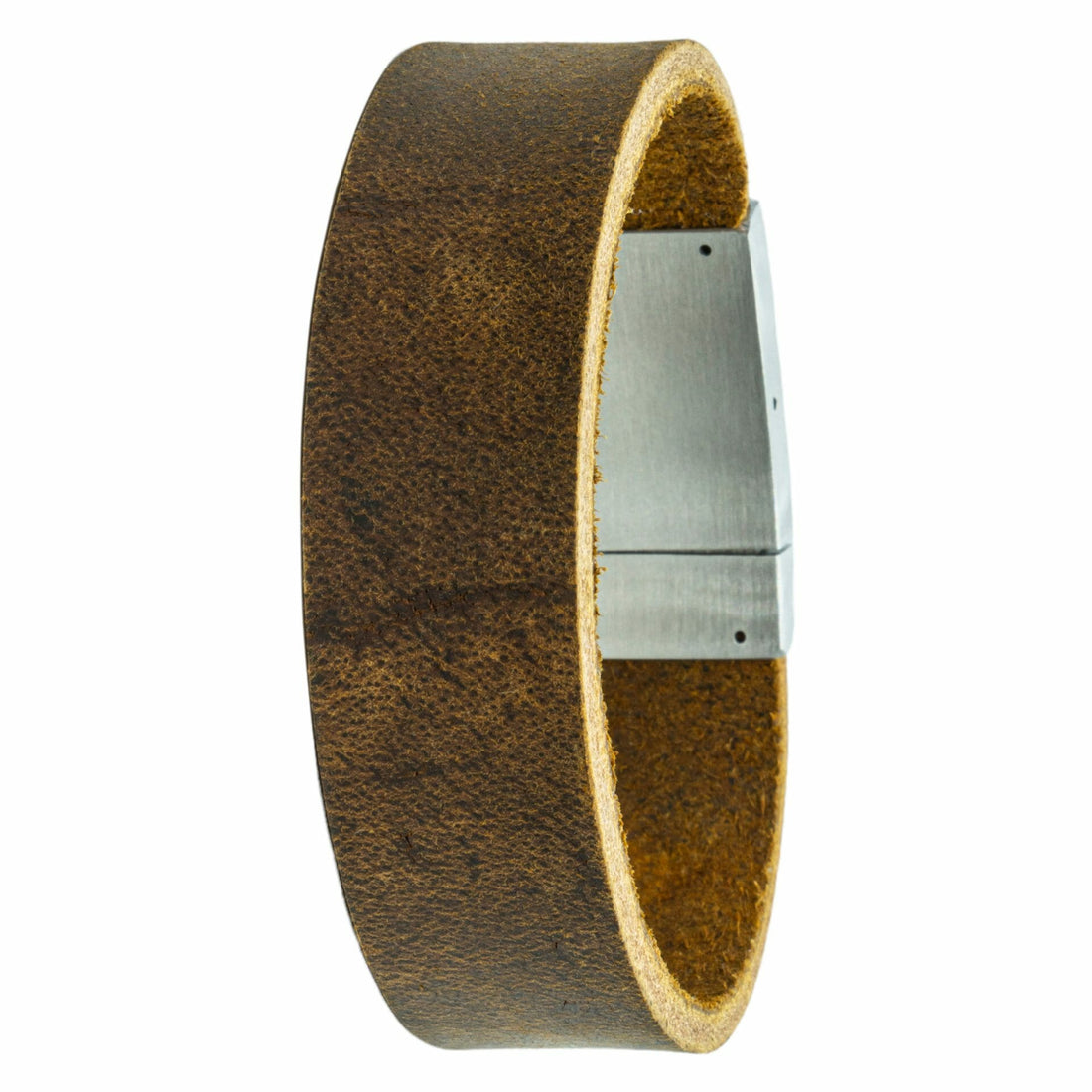 Eigen Pootafdruk armband Vintage leer