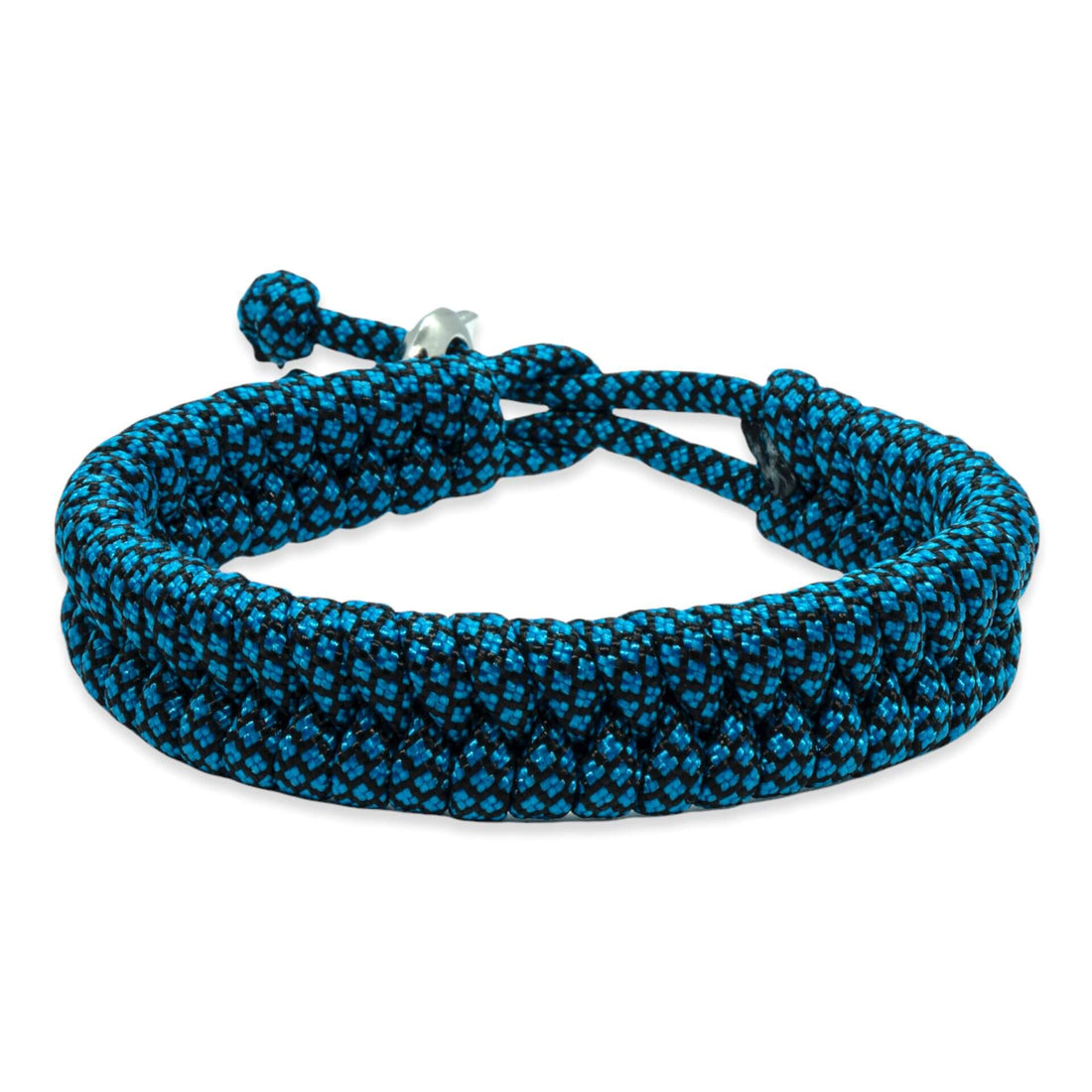 Zweedse staart armband - Blauw zwarte touw kleuren