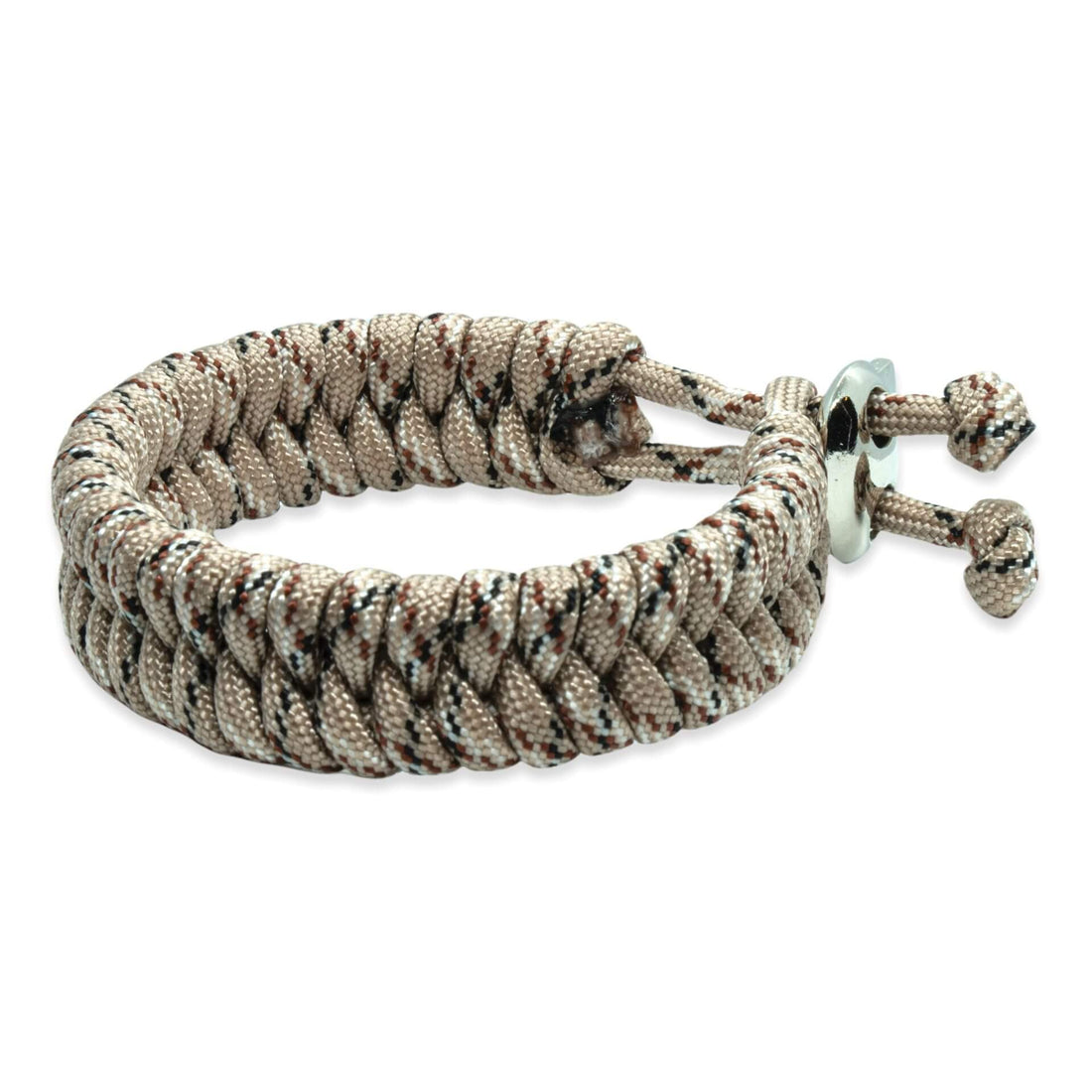 Zweedse staart armband - Desert / zwarte touw kleur