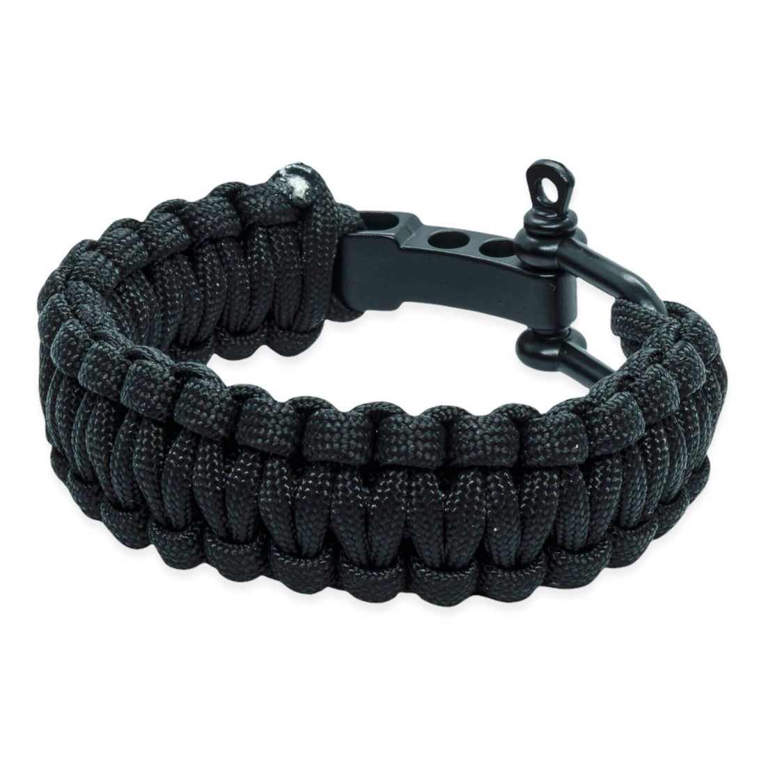 Survival armband - zwart (verstelbaar)