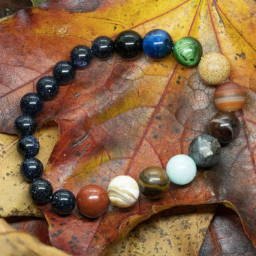 Planeten armband - 8 en 10mm Kralen universum