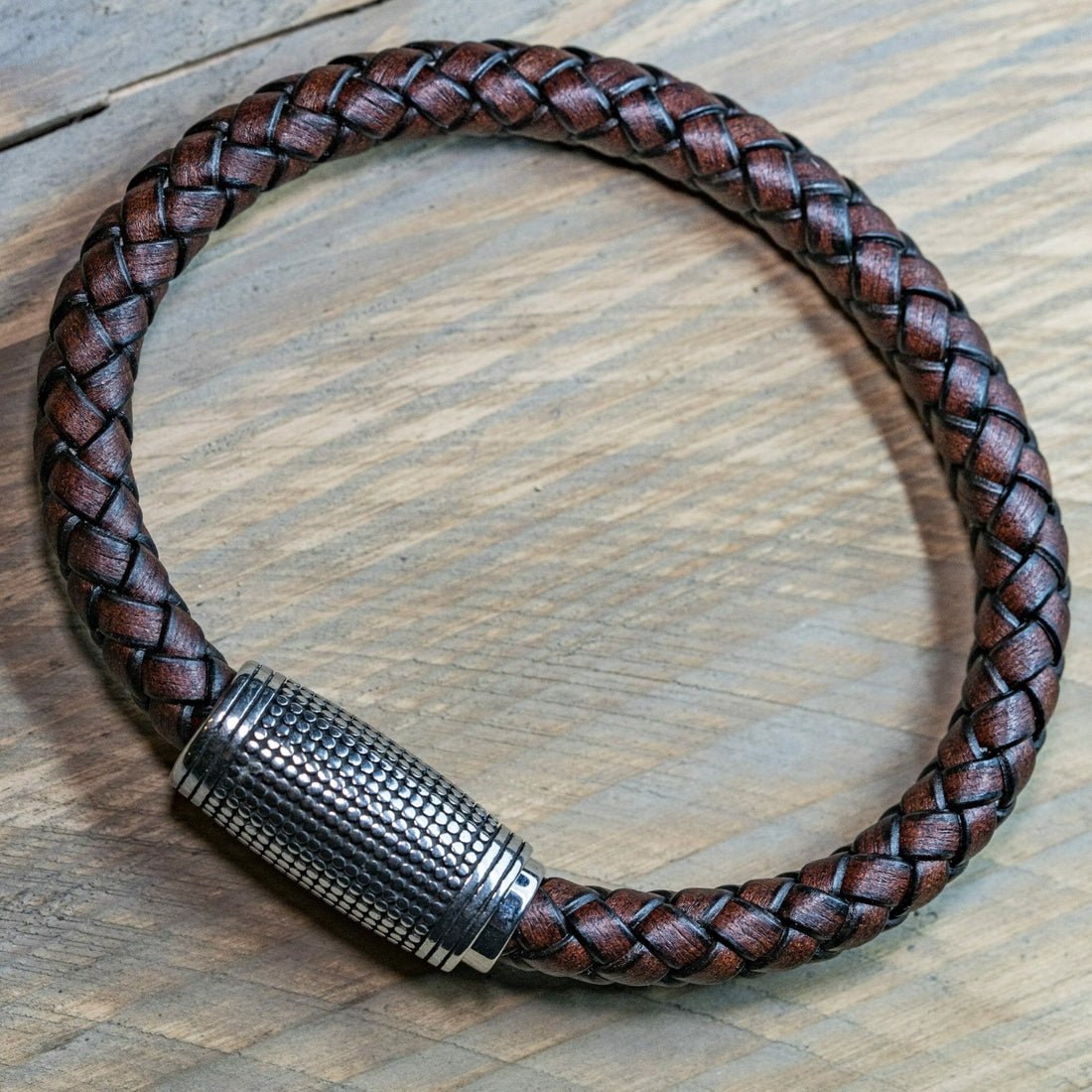 Dragonborn - Robuuste leren Viking Armband 8mm